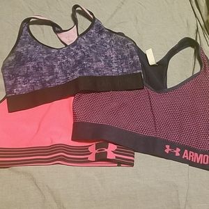Lot of under armour sport bras
